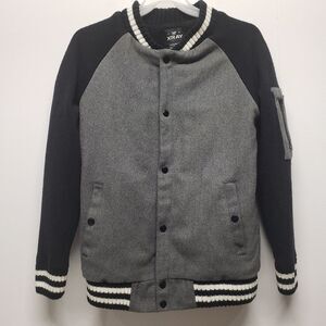 XRAY Varsity Bomber Jacket Mens Size S Letterman Snap Y2K Retro Color Block